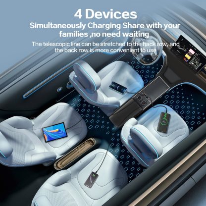 Retractable USB Hub for Tesla Model 3/Y-TESGOD