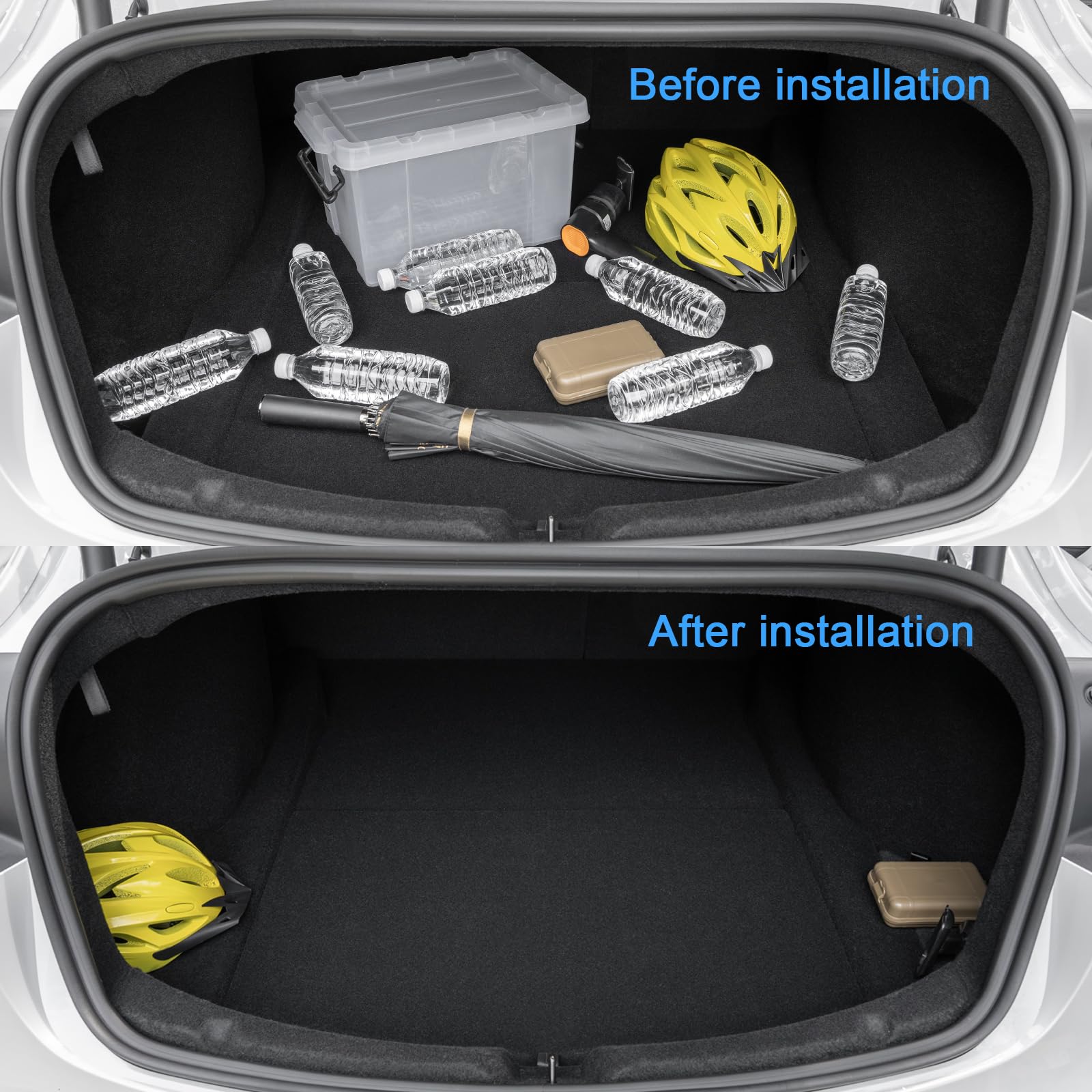 Trunk Side Storage Boxes for Tesla Model 3（2021-2025+）/ Y（2020-2025+）(2pcs)-TESGOD