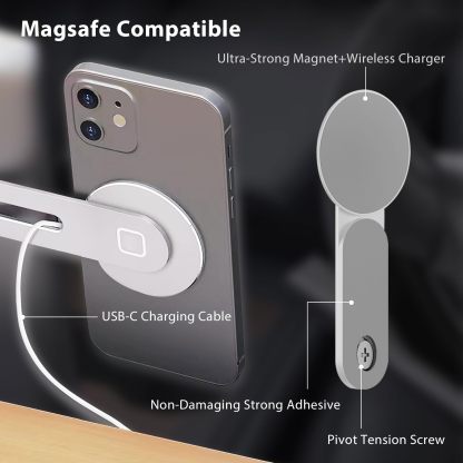 Foldable Wireless MagSafe Stand Compatible with Tesla Model 3/Y/S/X-TESGOD