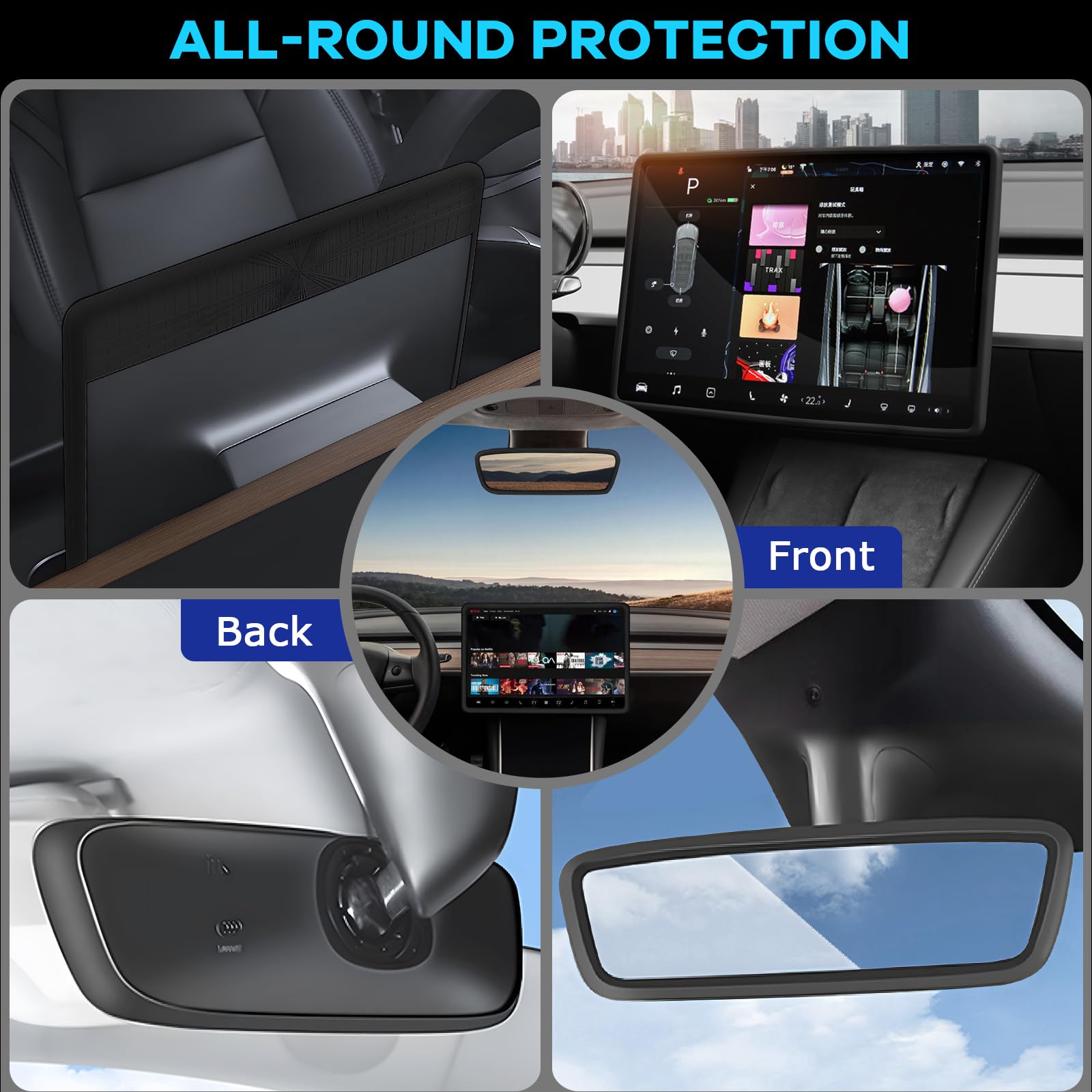 Tesla Model Y/3 Screen Protector Silicone Case-TESGOD