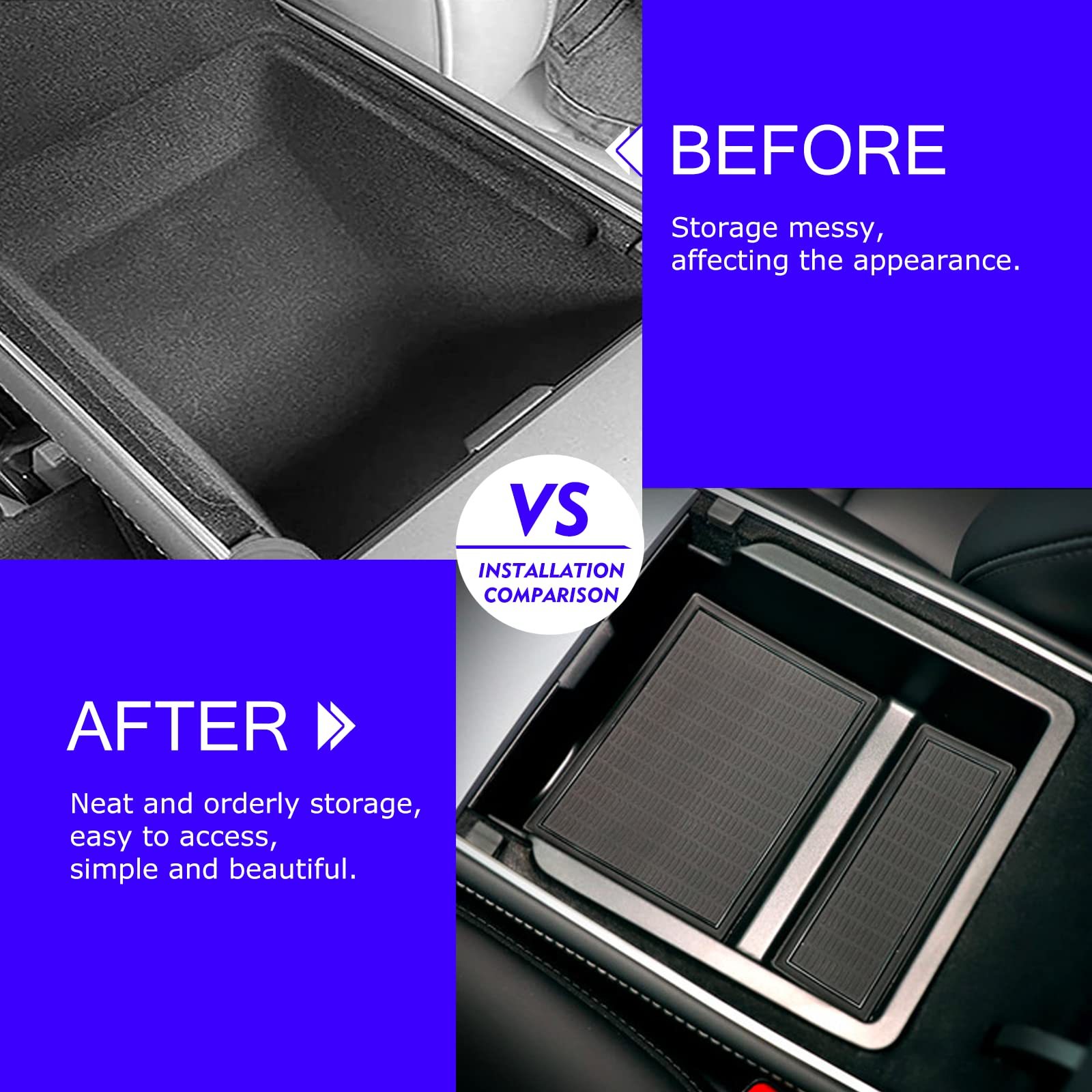 Armrest Box Storage Box For Tesla Model 3/Y-TESGOD