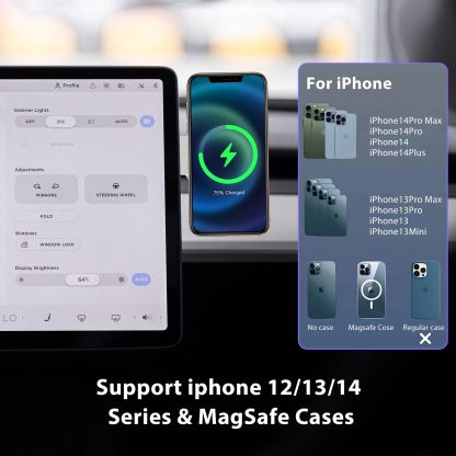 Foldable Wireless MagSafe Stand Compatible with Tesla Model 3/Y/S/X-TESGOD