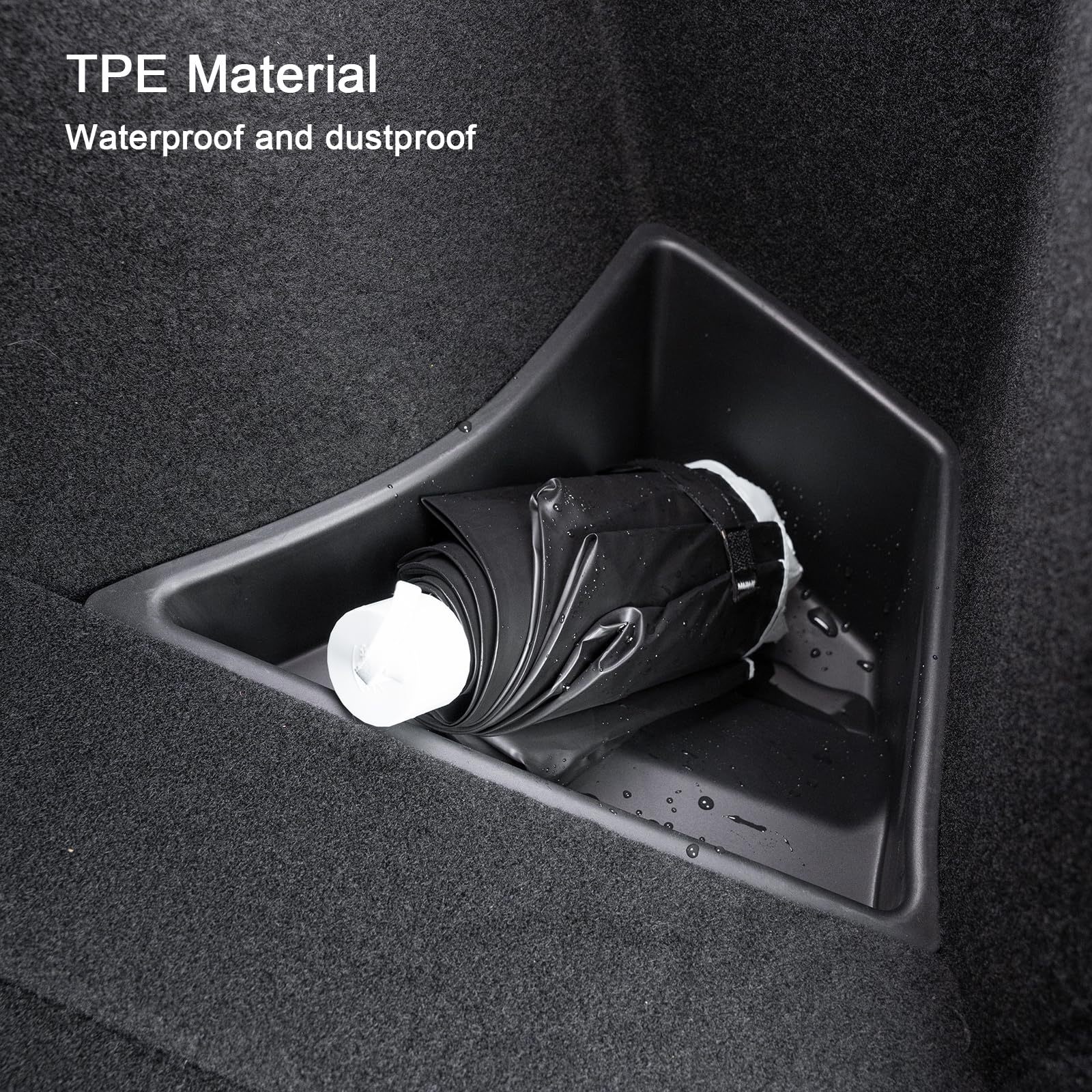 Trunk Side Storage Boxes for Tesla Model 3（2021-2025+）/ Y（2020-2025+）(2pcs)-TESGOD