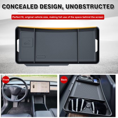 Tesla Model 3/Y Hidden Dashboard Storage Tray-TESGOD