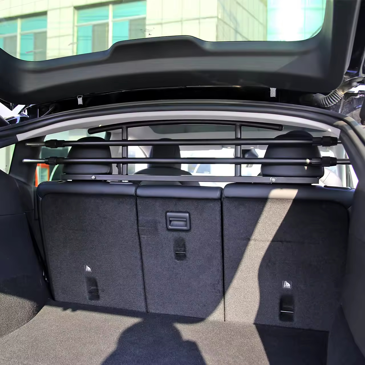 Tesla Model Y Dog Barrier – Heavy-Duty Stainless Steel Pet Protective Barrier for 2021-2024 Model Y (5-Seater Only)-TESGOD