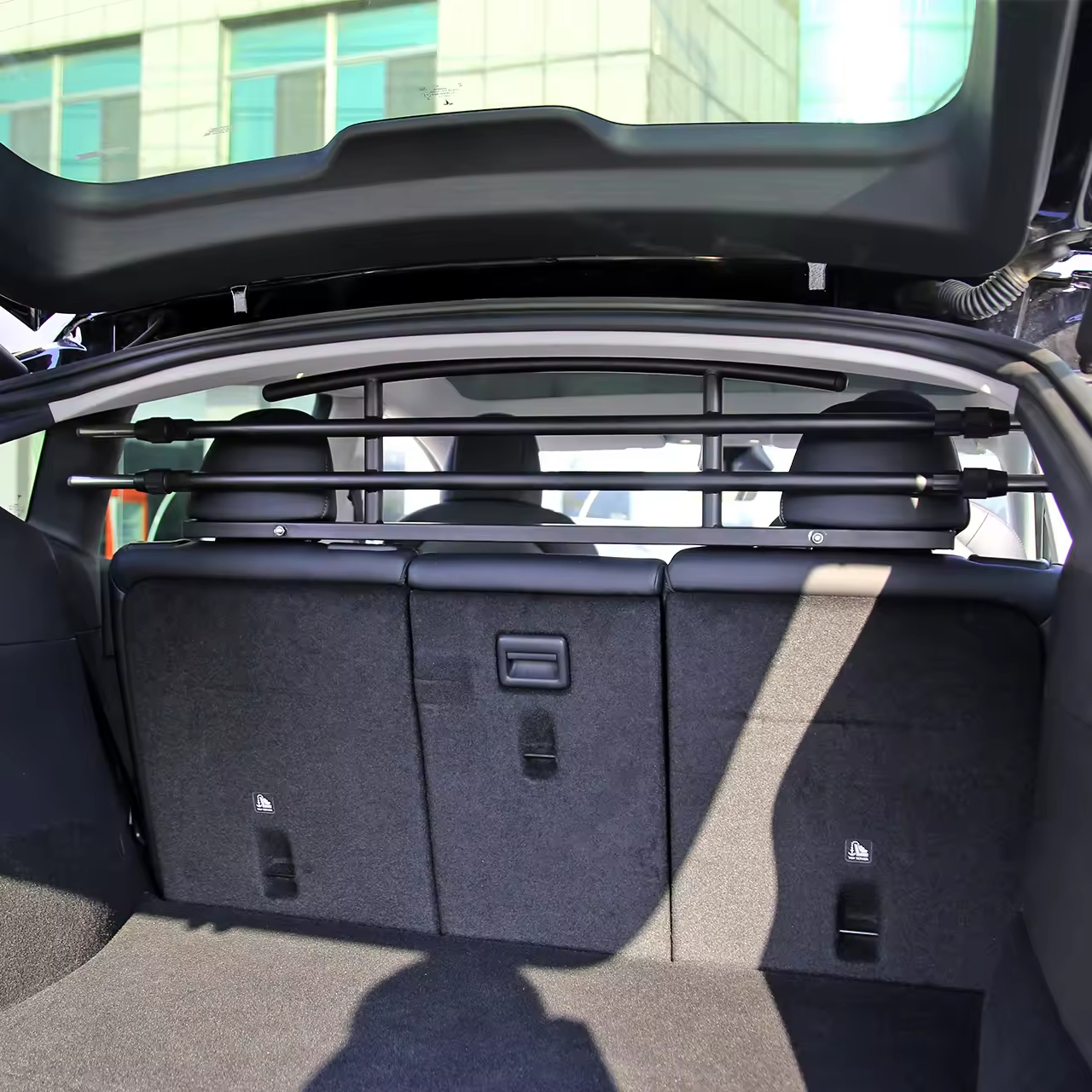 Tesla Model Y Dog Barrier – Heavy-Duty Stainless Steel Pet Protective Barrier for 2021-2024 Model Y (5-Seater Only)-TESGOD