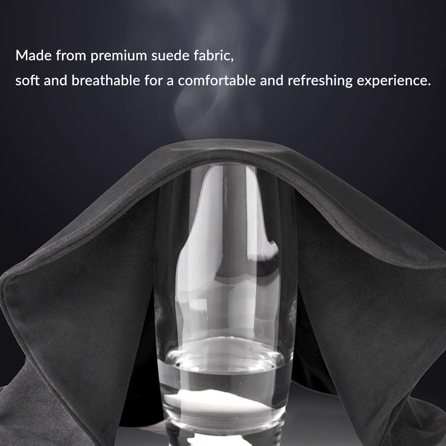 Suede Memory Foam Neck Pillow for Tesla Model 3/Y（All Model Years）| Height Adjustable | Removable Cover