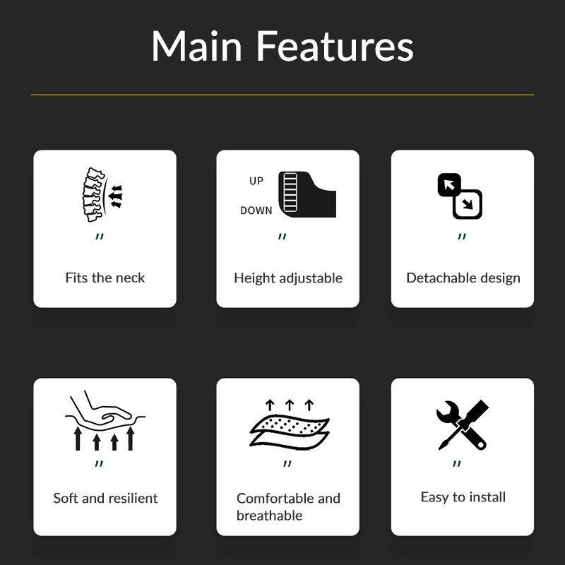 Suede Memory Foam Neck Pillow for Tesla Model 3/Y（All Model Years）| Height Adjustable | Removable Cover