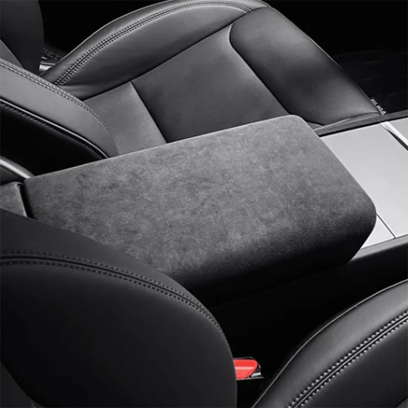 Alcantara Armrest Cover for Tesla Model 3 Highland（2024+）-TESGOD