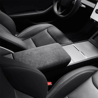 Alcantara Armrest Cover for Tesla Model 3 Highland（2024+）-TESGOD