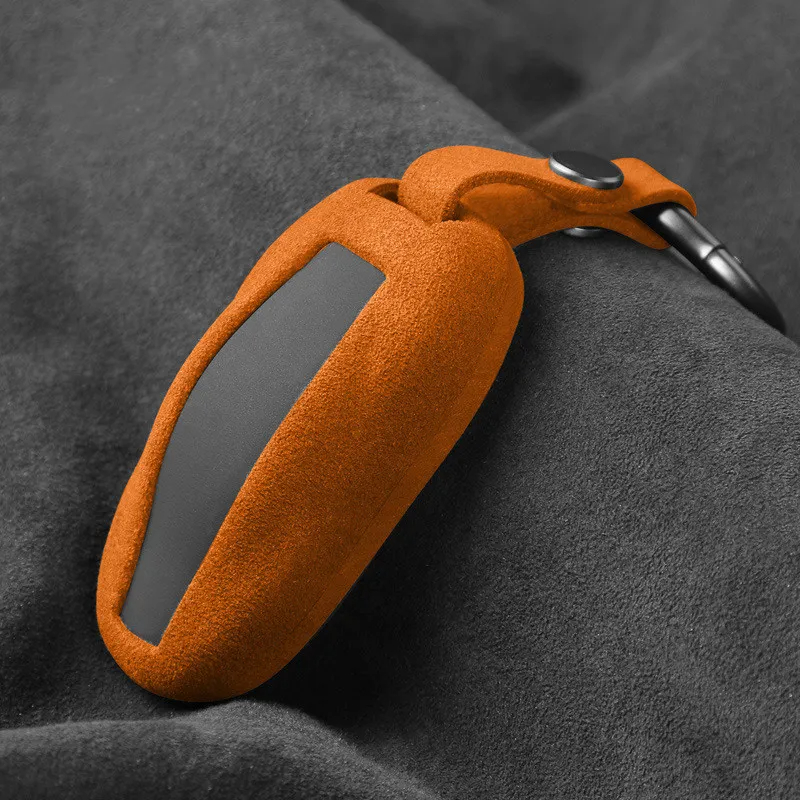 Alcantara Tesla Key Fob Cover For Model S/3/Y (2012-2023)-TESGOD