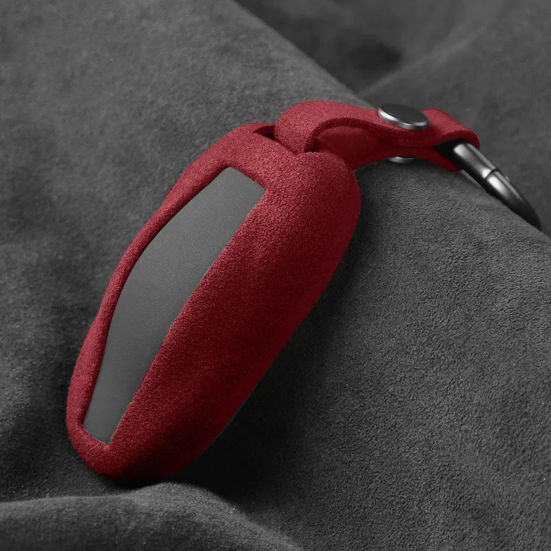 Alcantara Tesla Key Fob Cover For Model S/3/Y (2012-2023)-TESGOD