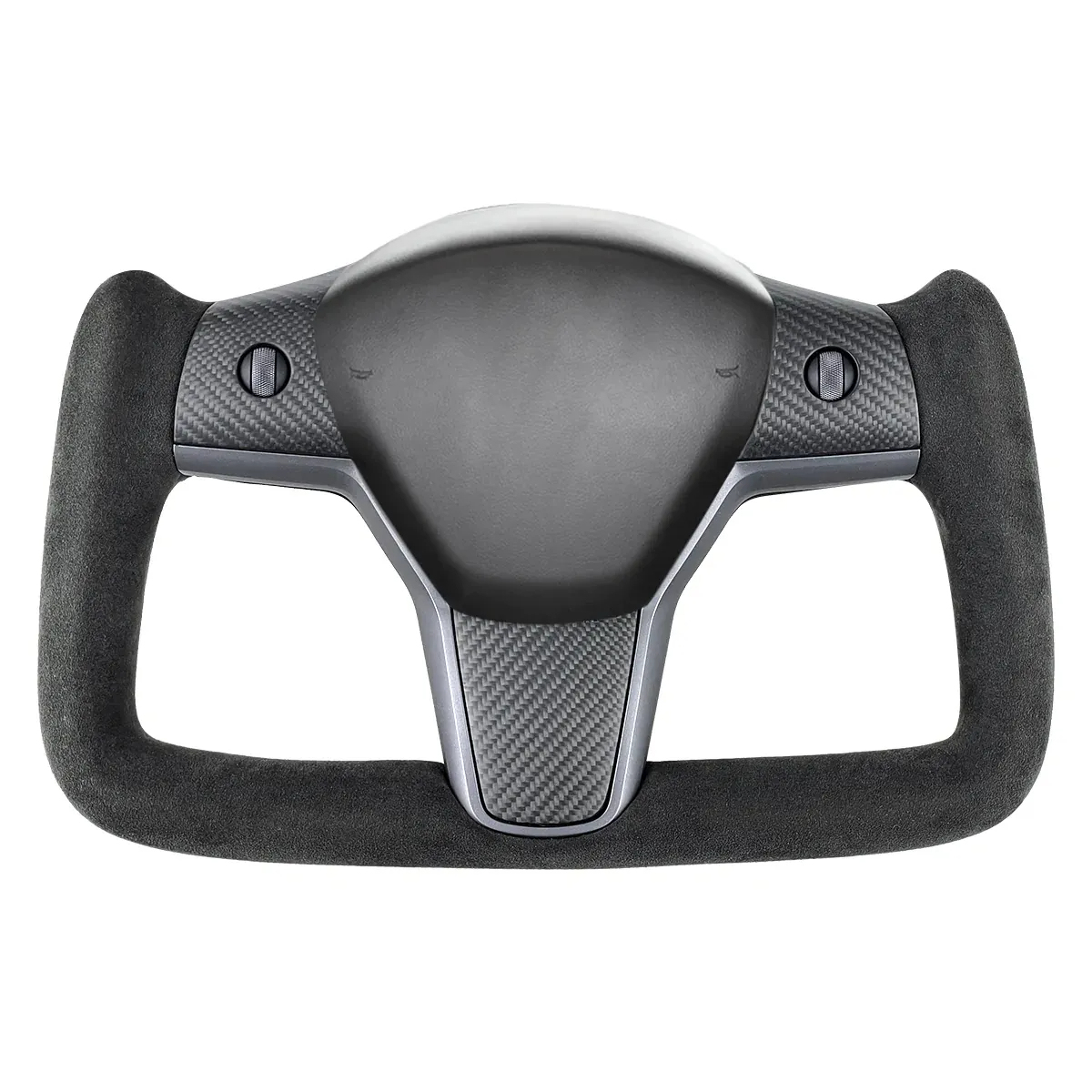 Alcantara Yoke Steering Wheel for Tesla Model 3 / Y-TESGOD