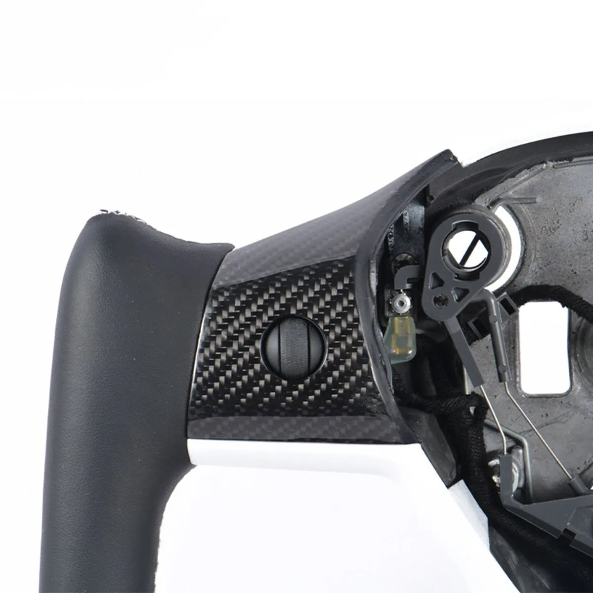 Alcantara Yoke Steering Wheel for Tesla Model 3 / Y (2017-2023)-TESGOD