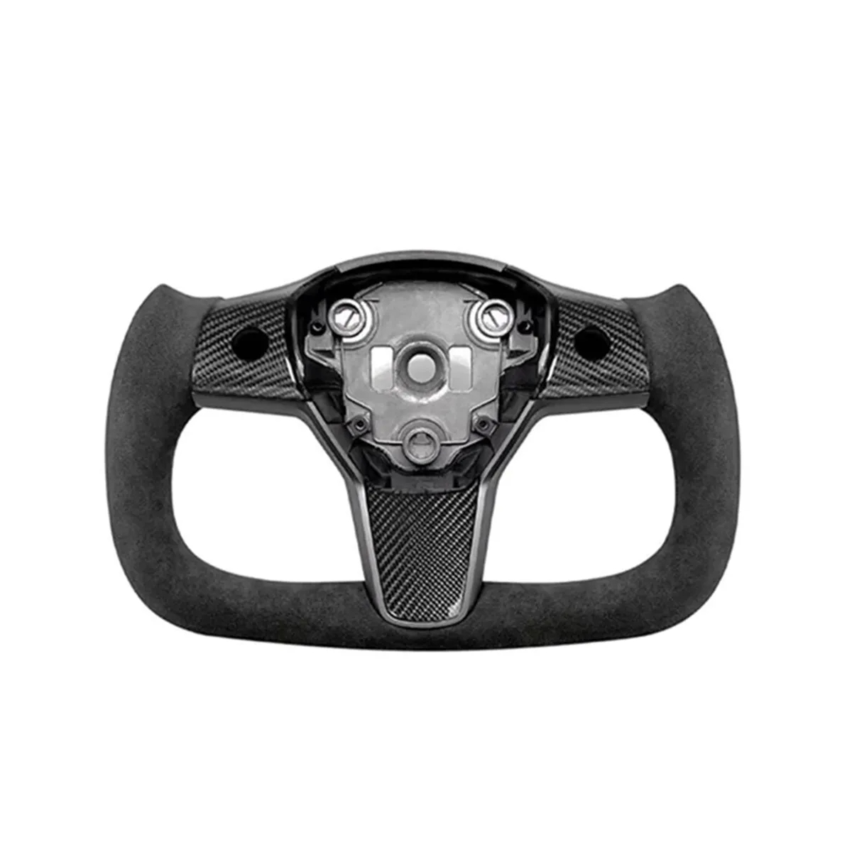 Alcantara Yoke Steering Wheel for Tesla Model 3 / Y (2017-2023)-TESGOD