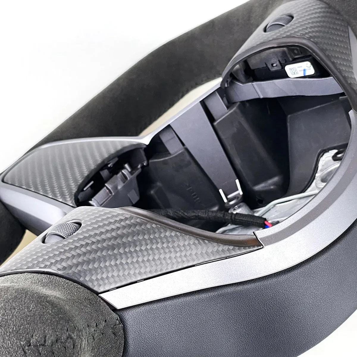 Alcantara Yoke Steering Wheel for Tesla Model 3 / Y-TESGOD