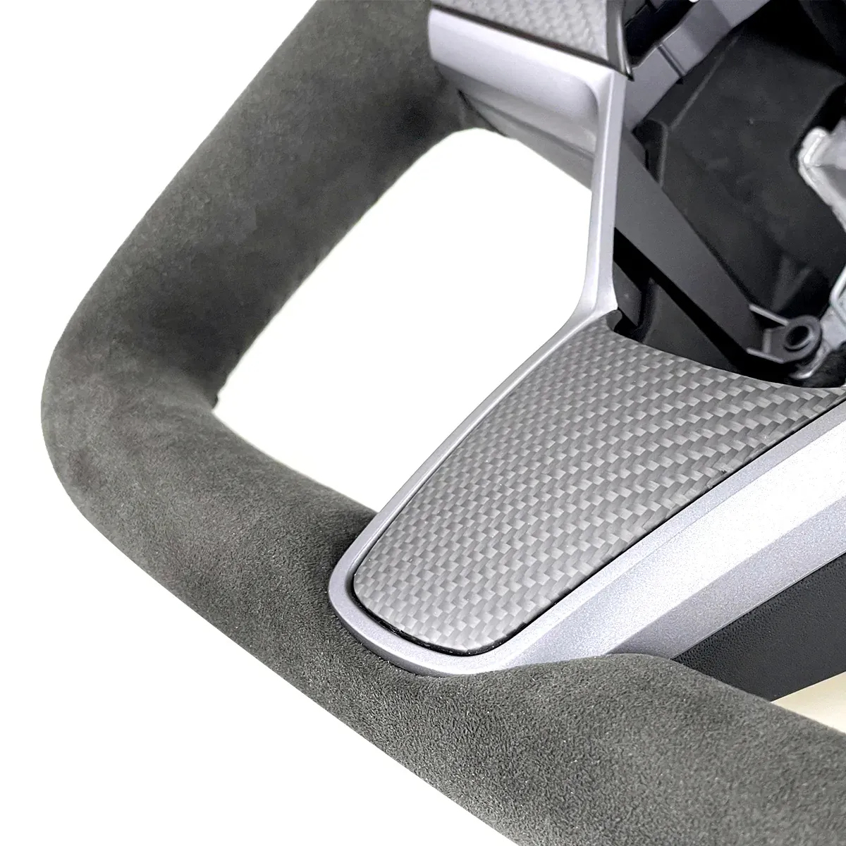Alcantara Yoke Steering Wheel for Tesla Model 3 / Y-TESGOD