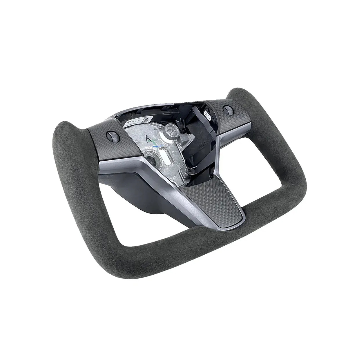 Alcantara Yoke Steering Wheel for Tesla Model 3 / Y-TESGOD