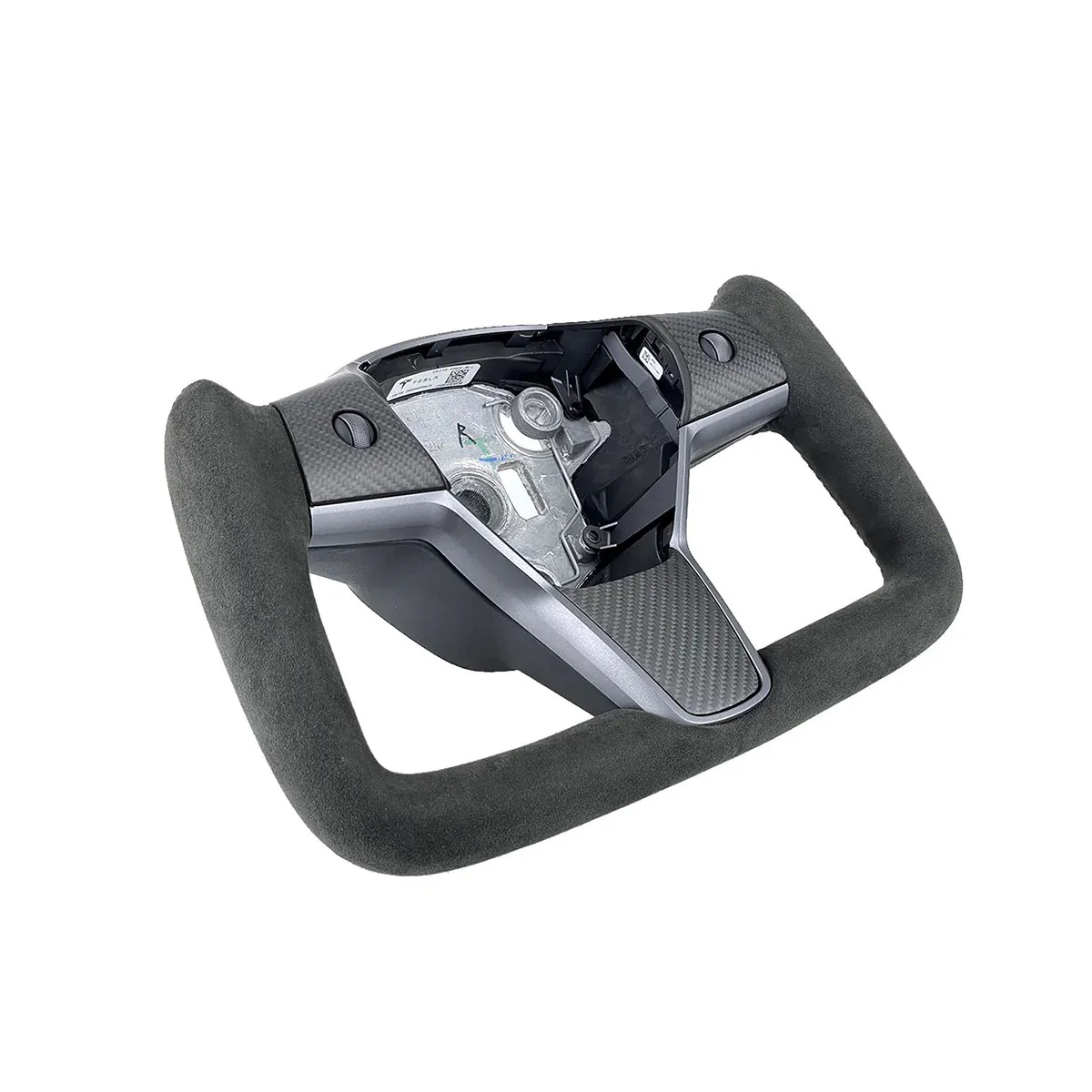 Alcantara Yoke Steering Wheel for Tesla Model 3 / Y-TESGOD