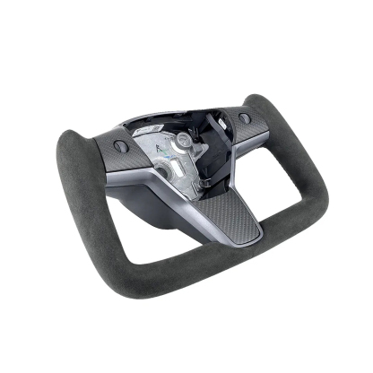 Alcantara Yoke Steering Wheel for Tesla Model 3 / Y-TESGOD