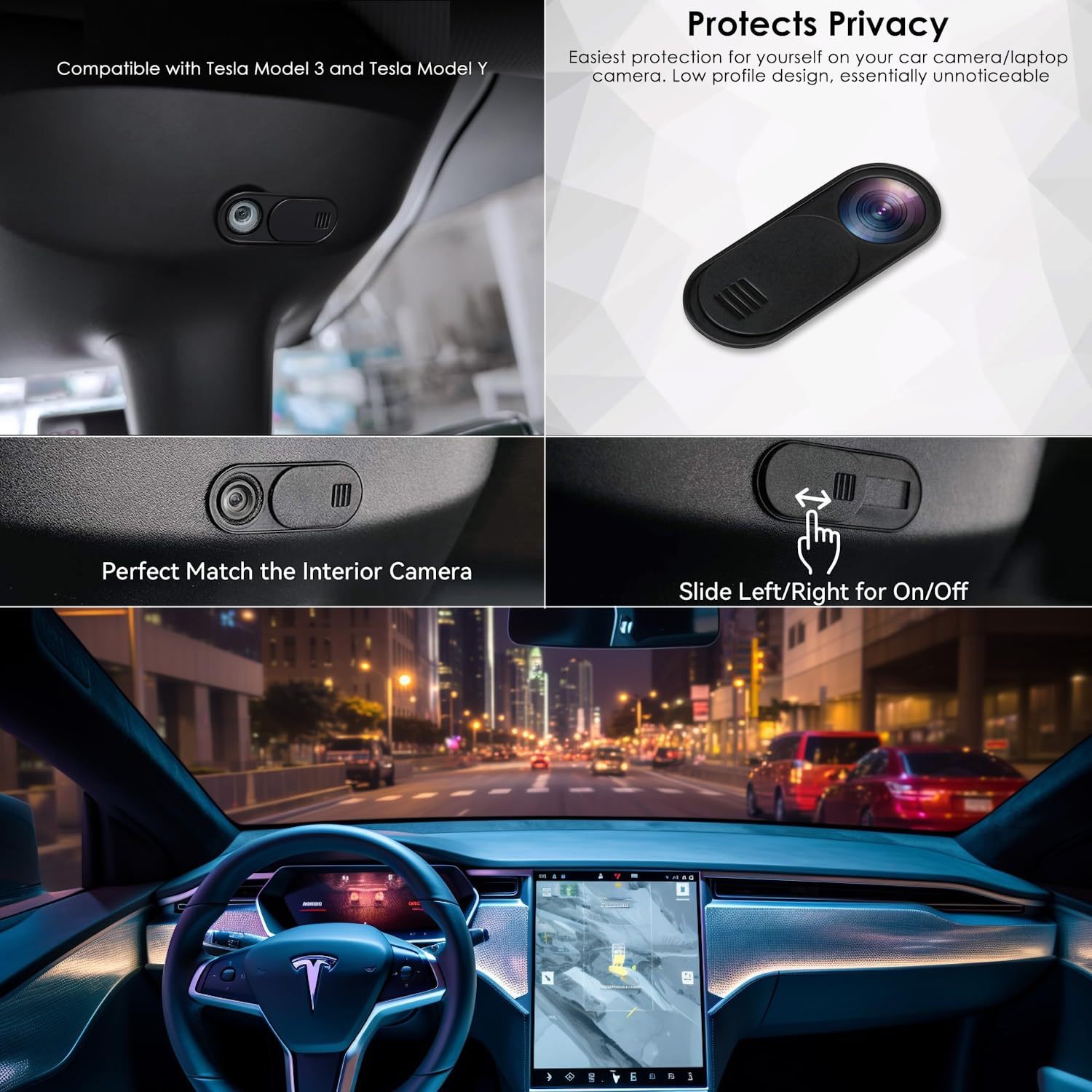 Tesla Model 3/Y Cab Camera Privacy Cover-TESGOD