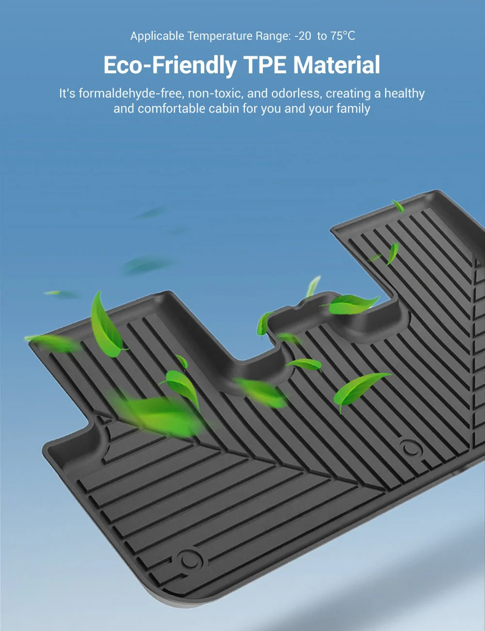 All Weather/Season TPE Floor Mats for Model Y Juniper 2025+