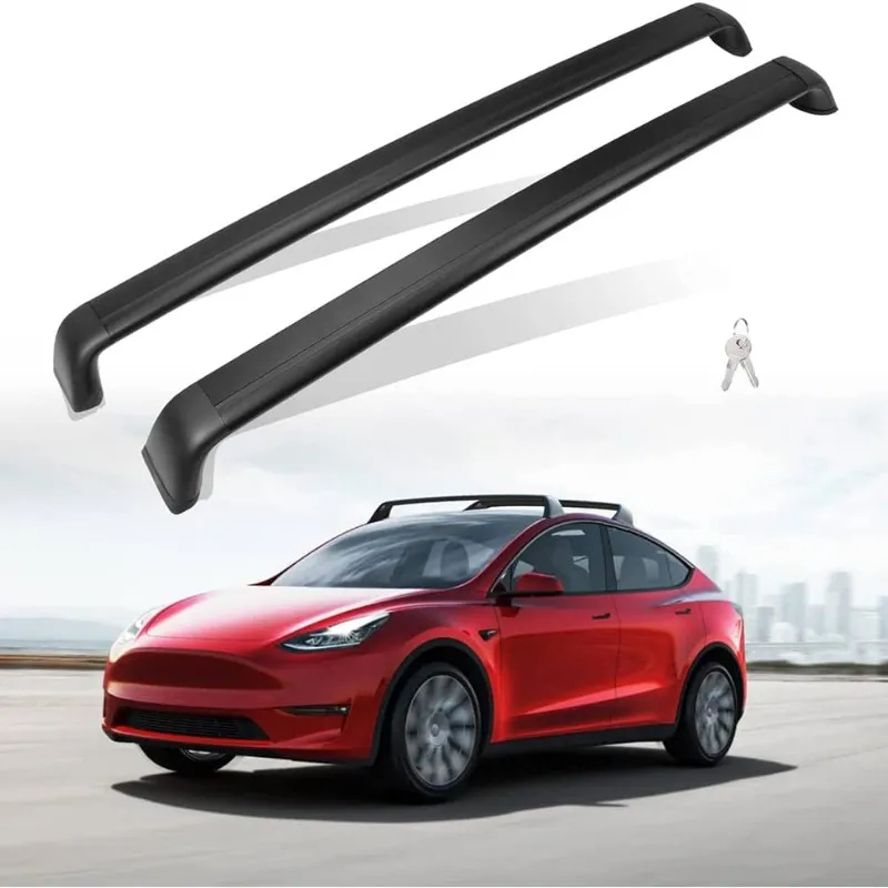 Anti-Theft Lock Equipped Tesla Model Y Roof Rack (set of 2)
