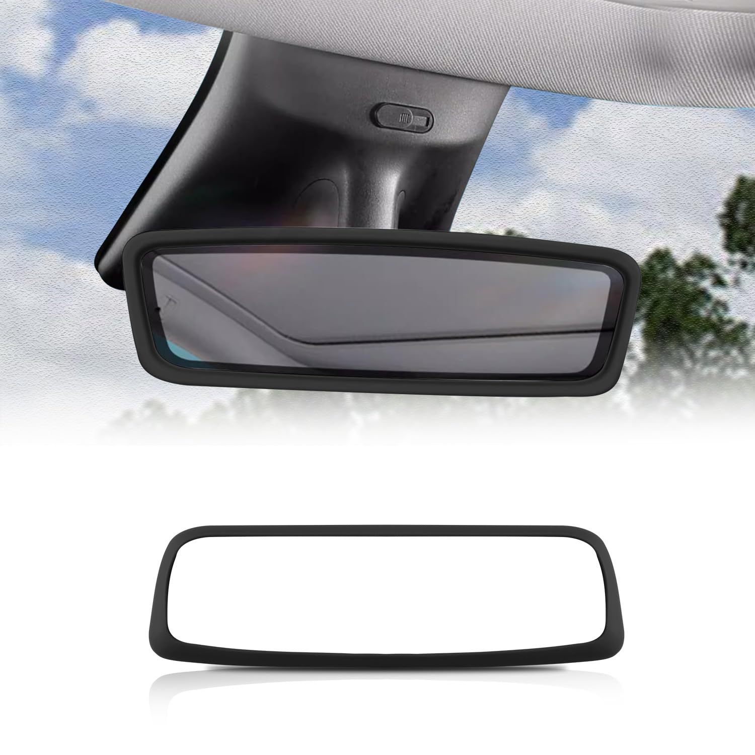 Silicone Protective Frame for Tesla Model 3/Y Inner Rearview Mirror-TESGOD