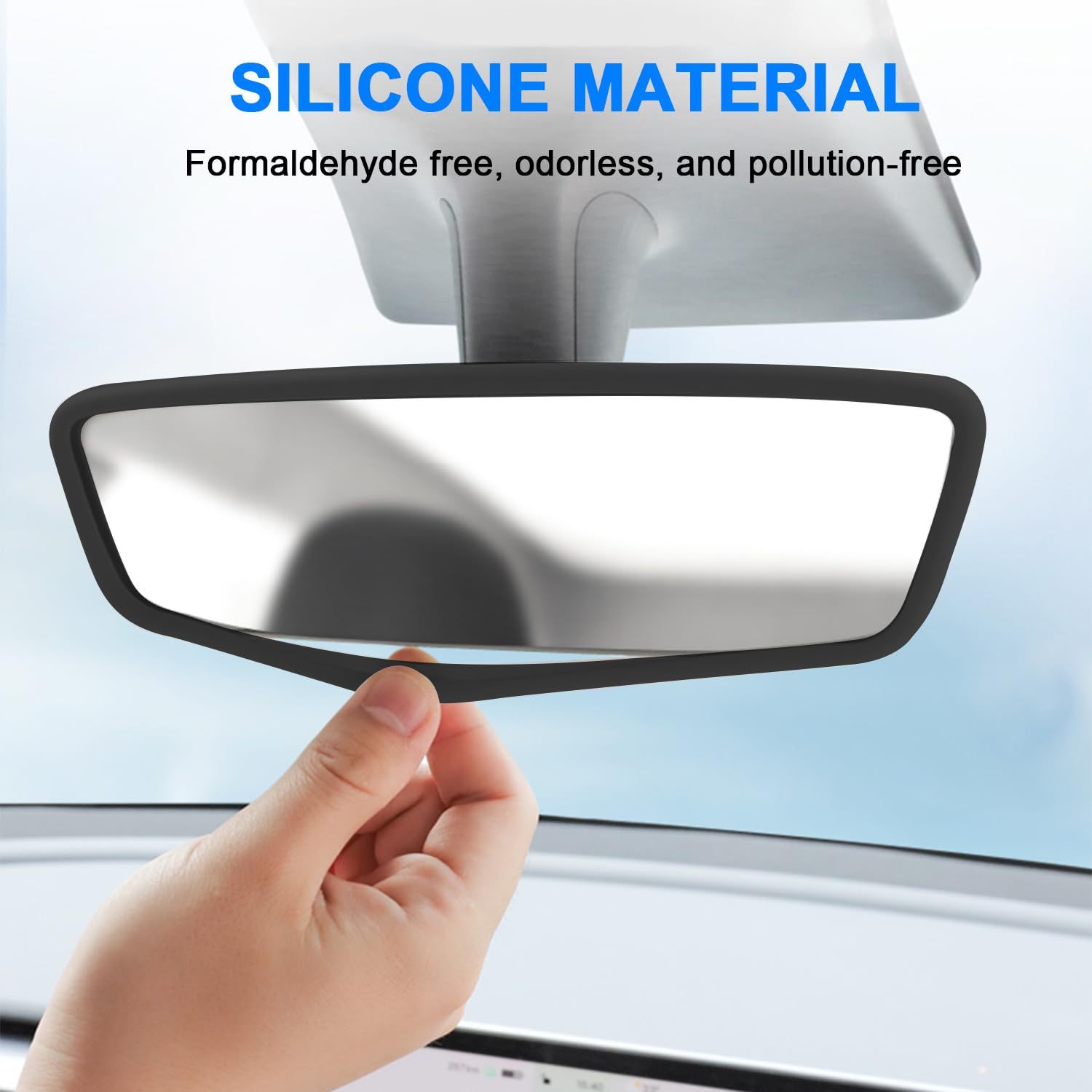 Silicone Protective Frame for Tesla Model 3/Y Inner Rearview Mirror-TESGOD