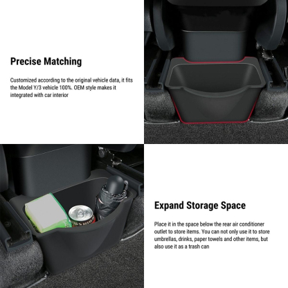 Rear Center Console Storage Box for Tesla Model 3 Highland / Model Y-TESGOD