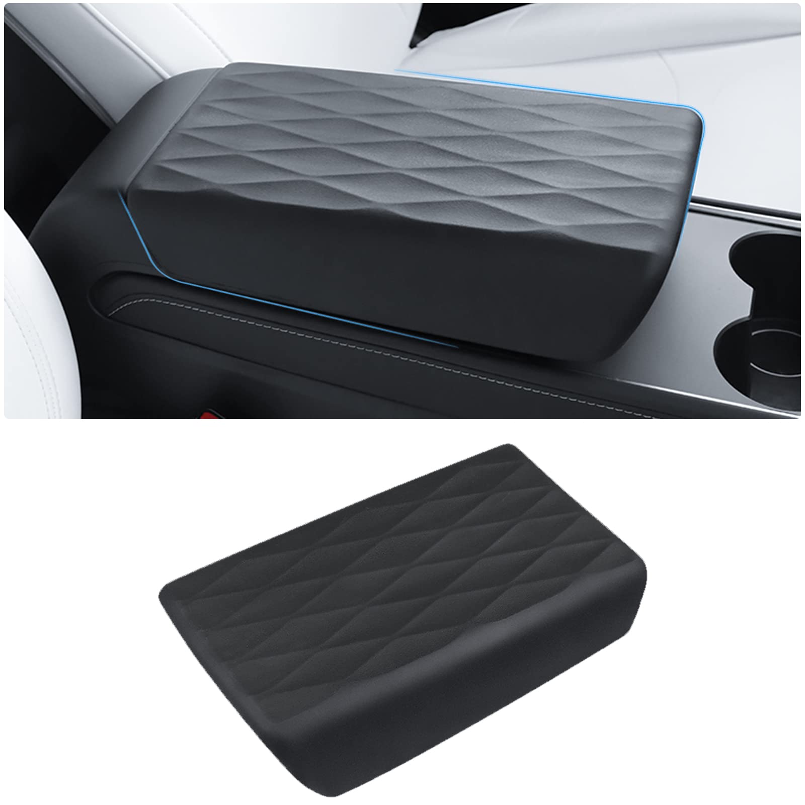 Tesla Model Y/3 Armrest Cover TPE Material-TESGOD