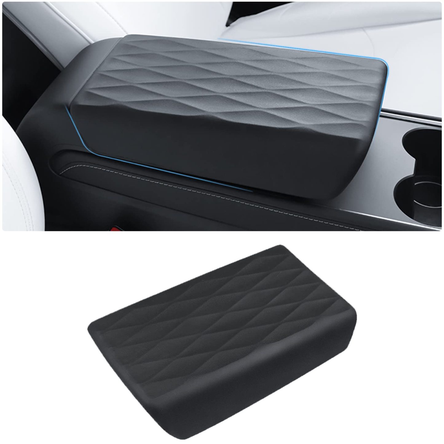 Tesla Model Y/3 Armrest Cover TPE Material-TESGOD