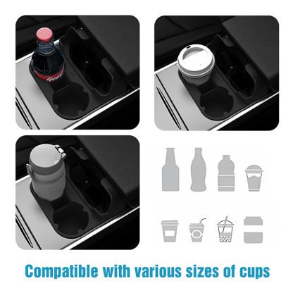 Center Console Tesla Cup Holder for Model 3/Y（2021-2023）-TESGOD