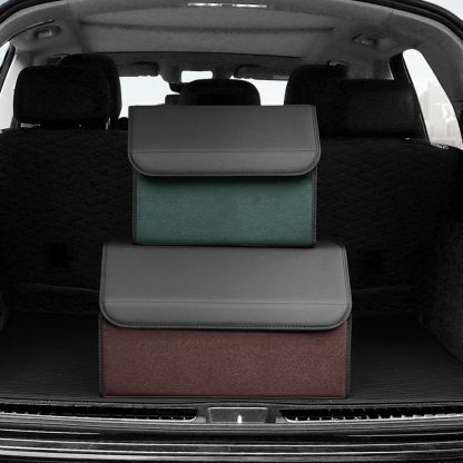 Large Capacity Trunk Organizer for Tesla Model S/3/X/Y - PU Leather Material-TESGOD