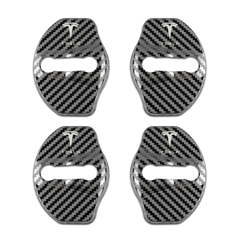 Car Door Lock Cover for Tesla Model 3/Y/X/S (4 pcs )-TESGOD
