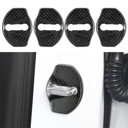 Car Door Lock Cover for Tesla Model 3/Y/X/S (4 pcs )-TESGOD