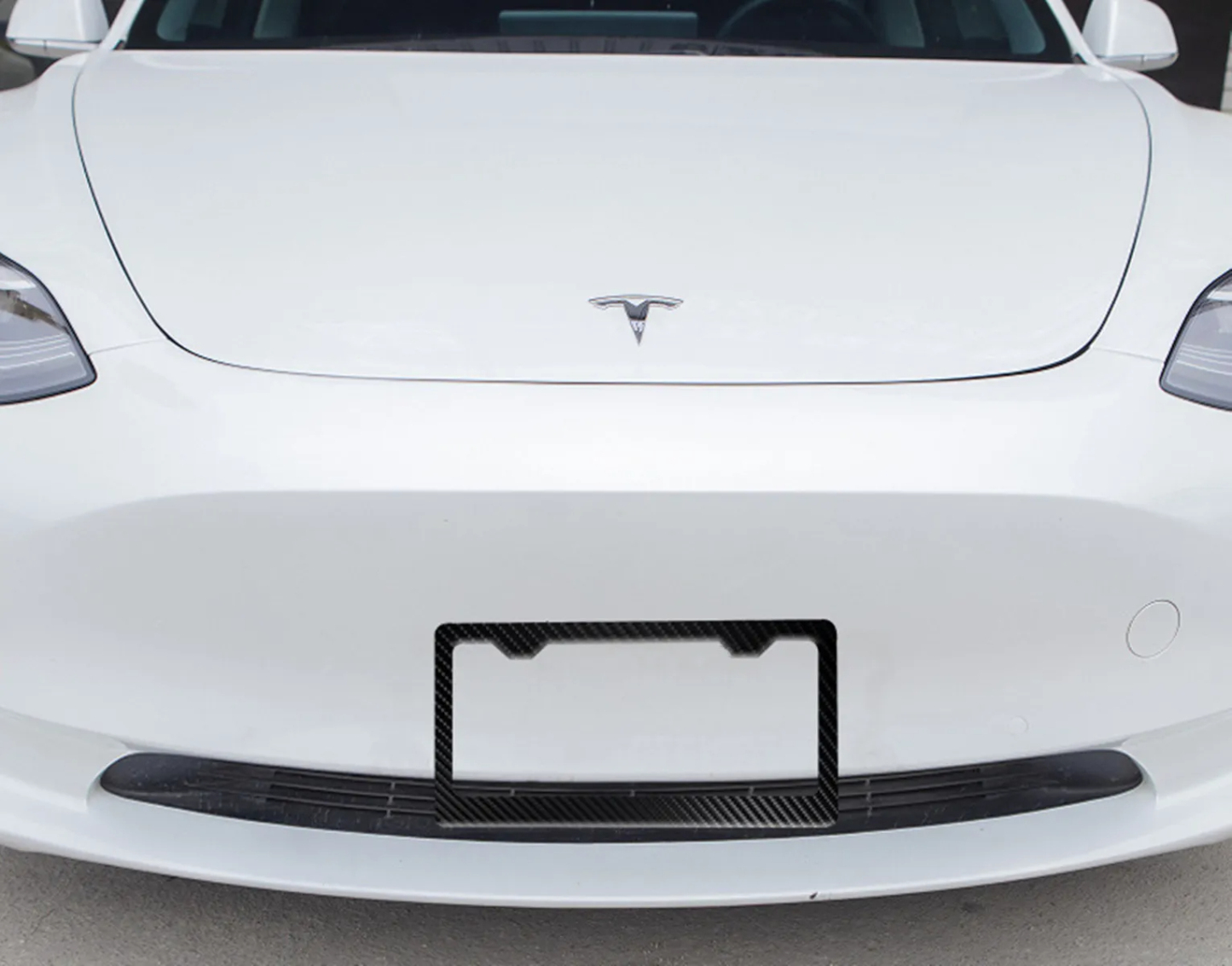 Carbon Fiber License Plate Frame for Tesla Model 3/Y（2017-2023）-TESGOD