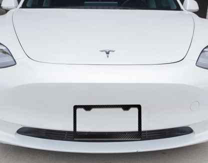 Carbon Fiber License Plate Frame for Tesla Model 3/Y（2017-2023）-TESGOD