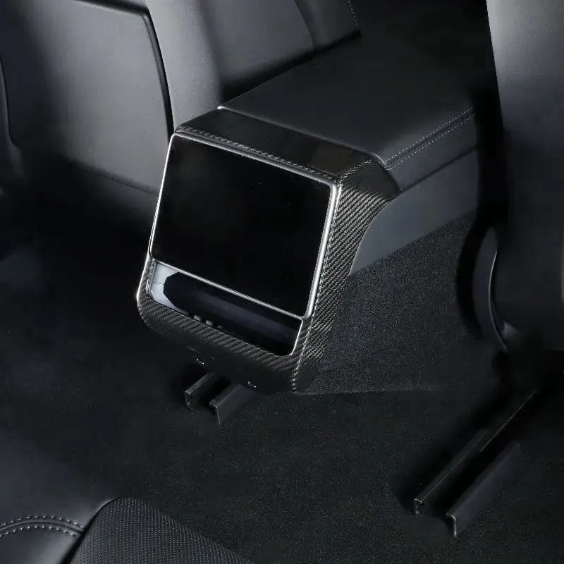 Carbon Fiber Rear Seat Vent Cover for Tesla Model 3 Highland（2024+）-TESGOD
