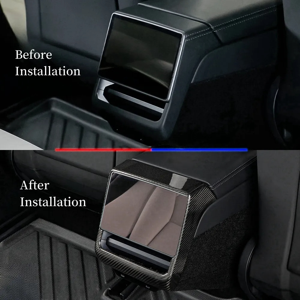 Carbon Fiber Rear Seat Vent Cover for Tesla Model 3 Highland（2024+）-TESGOD
