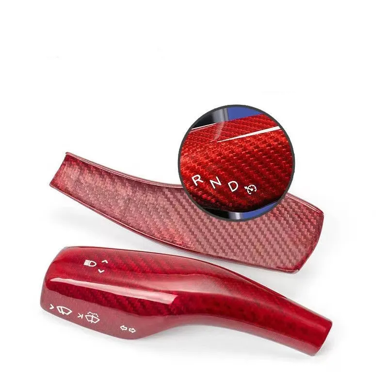 Carbon Fiber Wiper and Drive Shift Switch Cover for Tesla Model 3/Y-TESGOD
