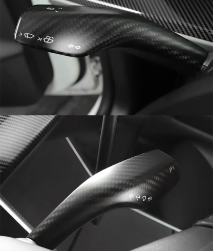Carbon Fiber Wiper and Drive Shift Switch Cover for Tesla Model 3/Y-TESGOD
