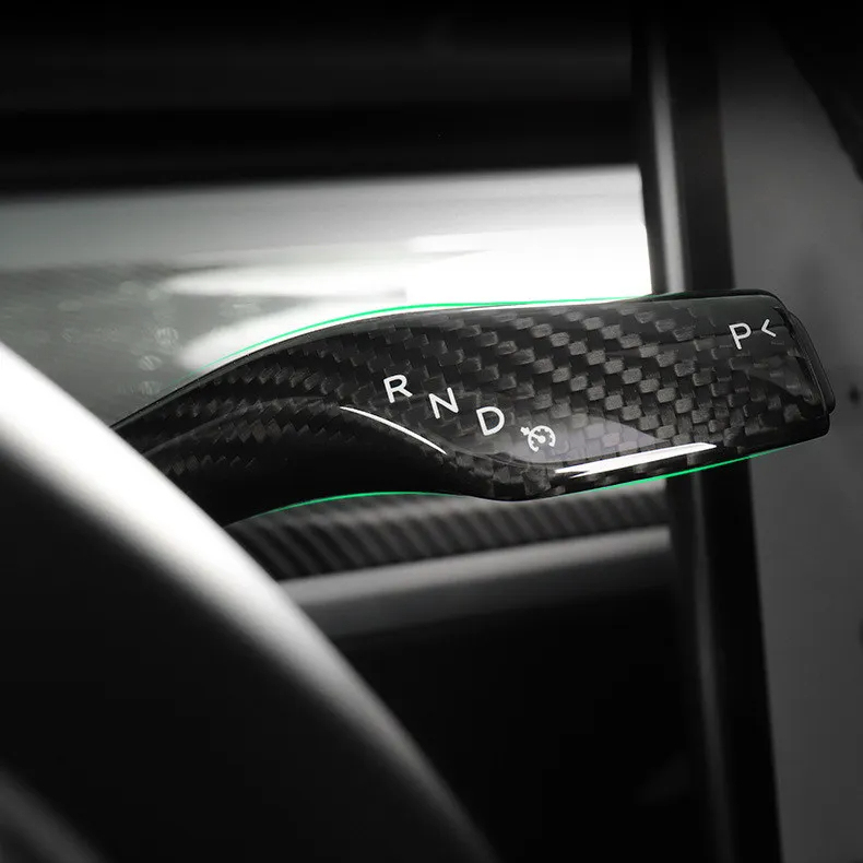 Carbon Fiber Wiper and Drive Shift Switch Cover for Tesla Model 3/Y-TESGOD