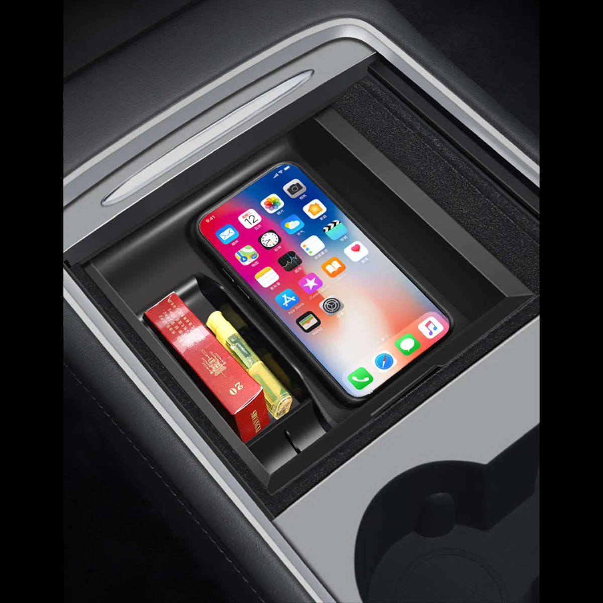 Center Console Storage Box for Tesla Model 3/Y 2021-2023-TESGOD