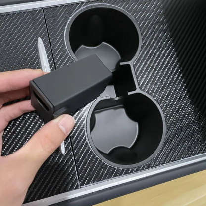 Center Console Tesla Cup Holder for Model 3（2021-2023.10）/ Y（2020-2024）-TESGOD