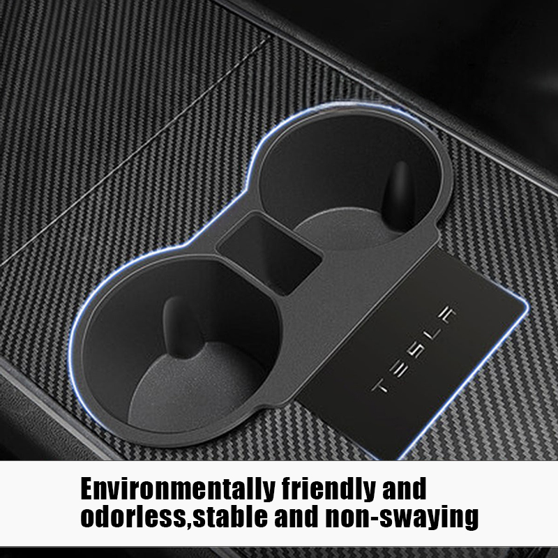 Center Console Tesla Cup Holder for Model 3/ Model Y 2021-2024-TESGOD