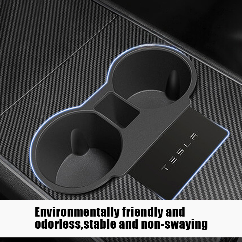 Center Console Tesla Cup Holder for Model 3/ Model Y 2021-2024-TESGOD