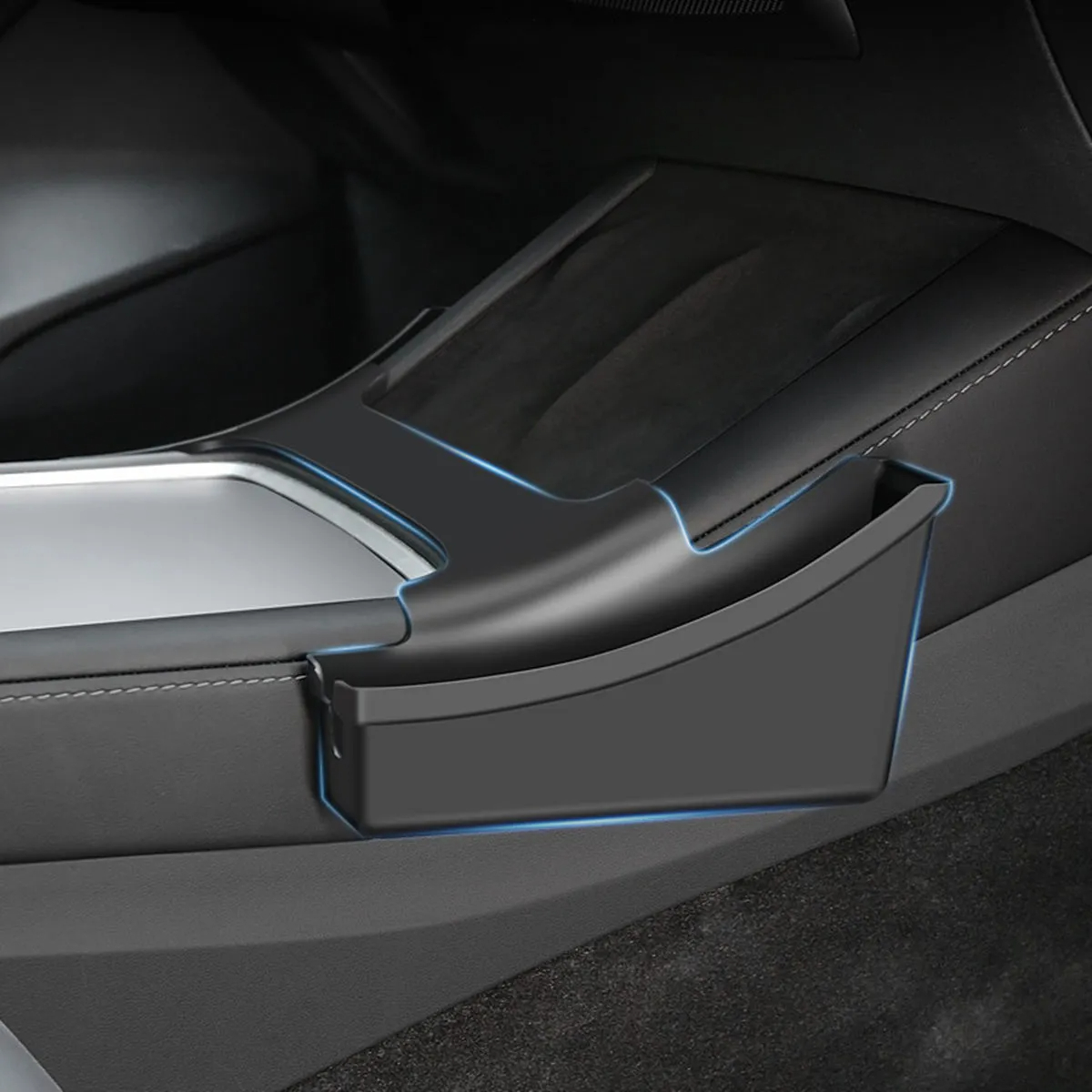 Center Control Side Storage Box for Tesla Model 3（2019-2024+）/ Y（2020-2024）-TESGOD