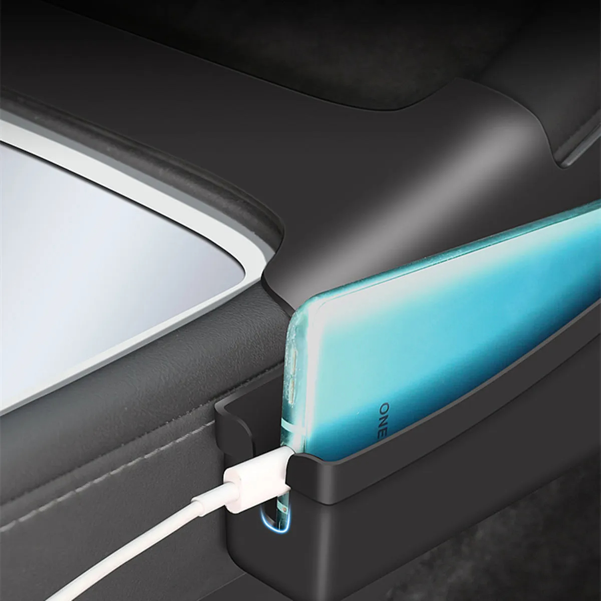 Center Control Side Storage Box for Tesla Model 3（2019-2024+）/ Y（2020-2024）-TESGOD