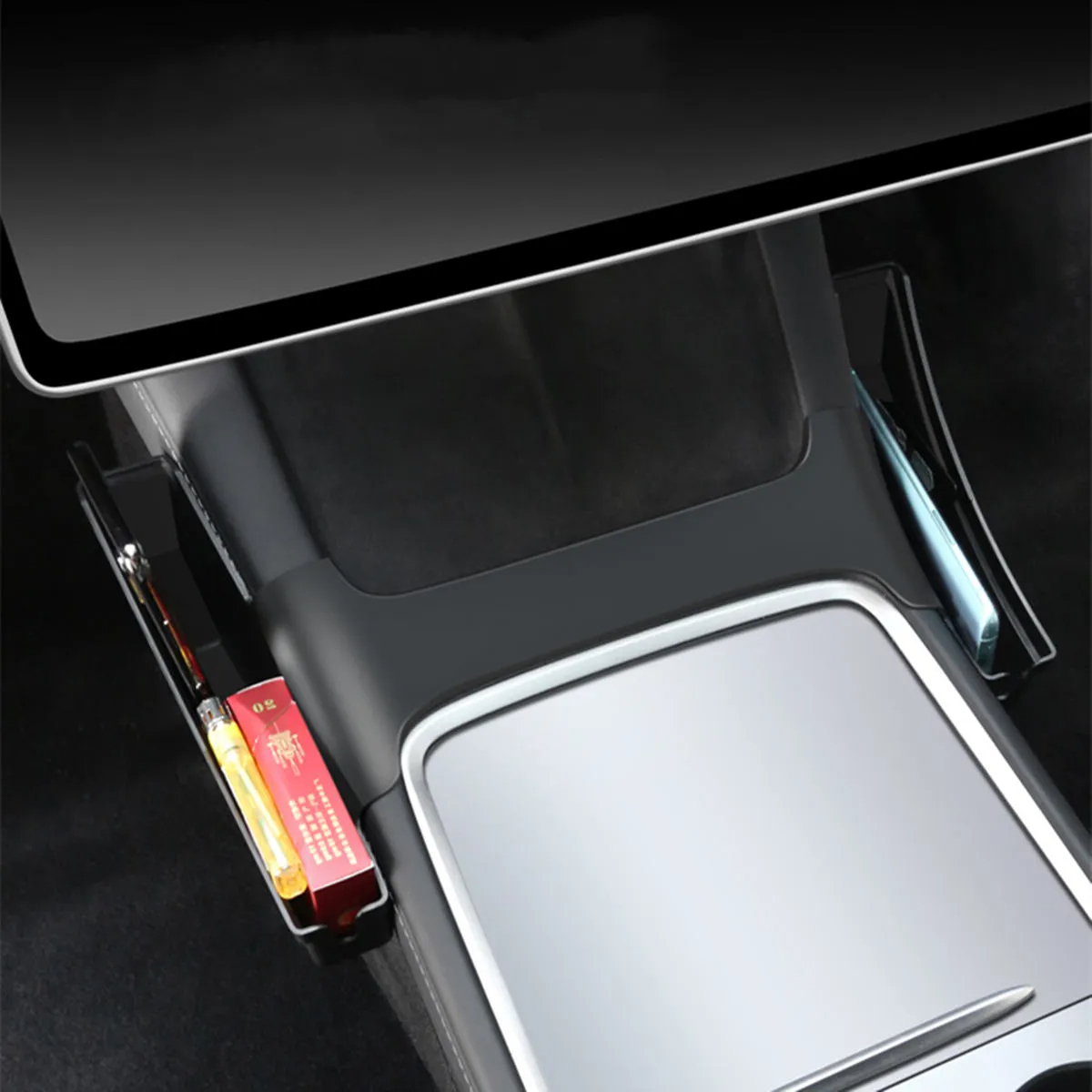 Center Control Side Storage Box for Tesla Model 3（2019-2024+）/ Y（2020-2024）-TESGOD
